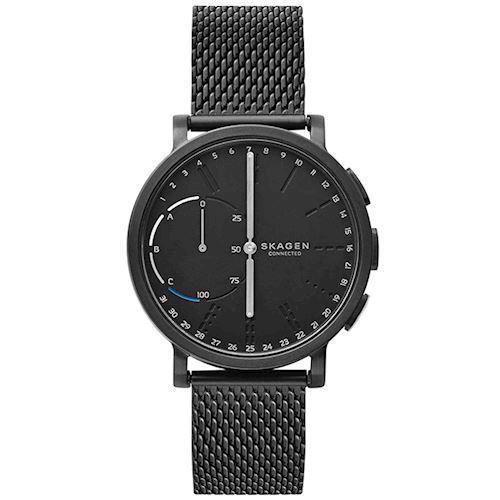 Image of IP sort stål CA Hagen Black quartz med tre visere herre ur fra Skagen Connected